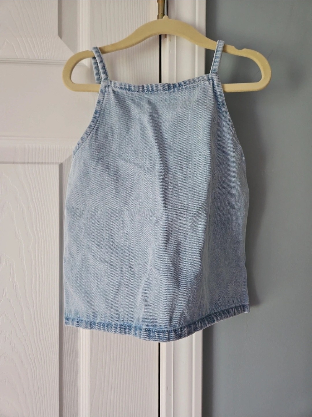 Light Blue Denim Tank Top for Kids by